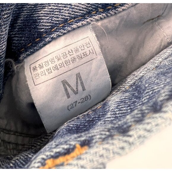 LVC x Black One Day Straight Leg Jeans Size 28 Distressed 25 inch Inseam - Picture 7 of 8